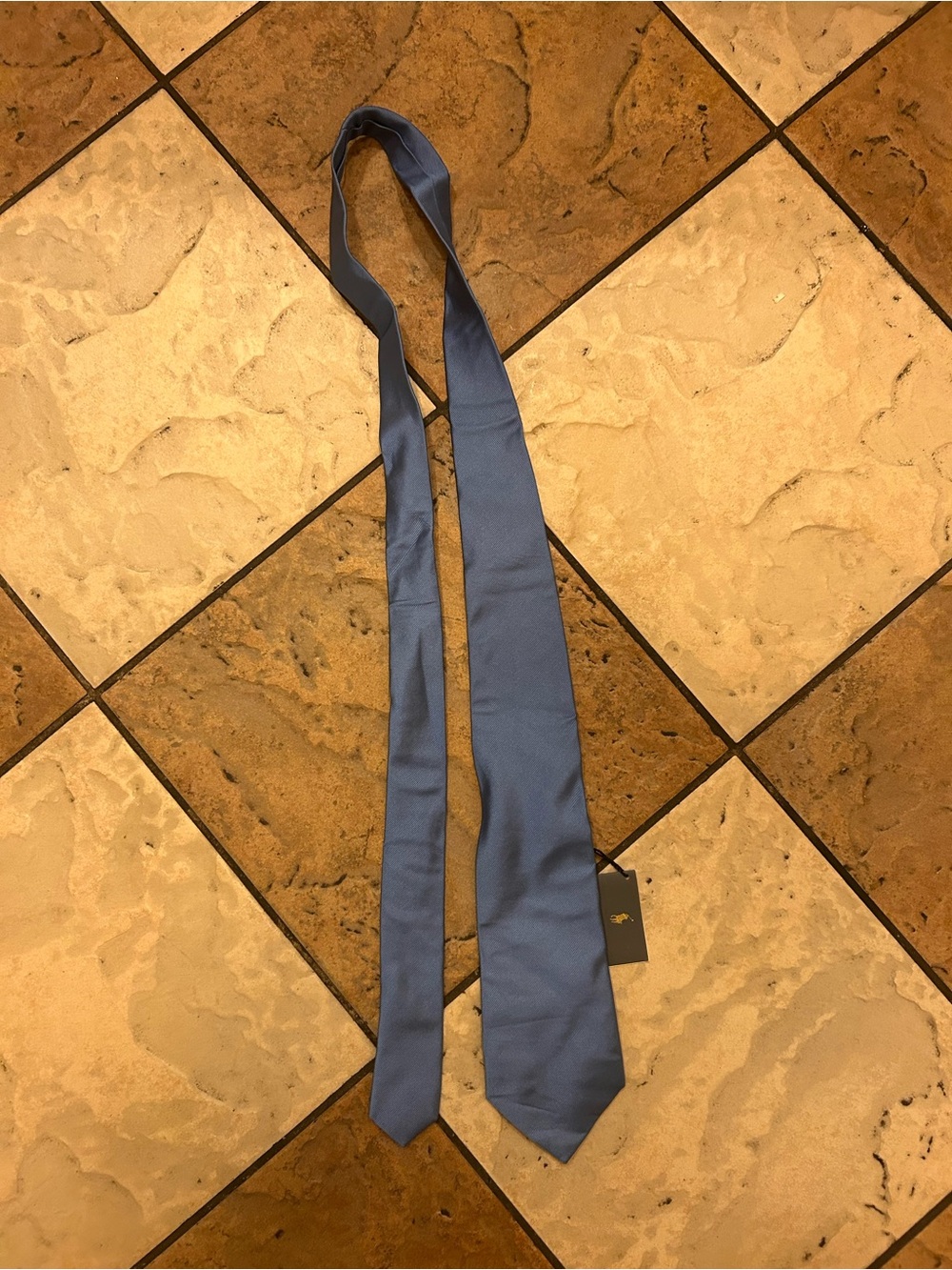Polo Ralph lauren handmade in Italy blue tie nwt